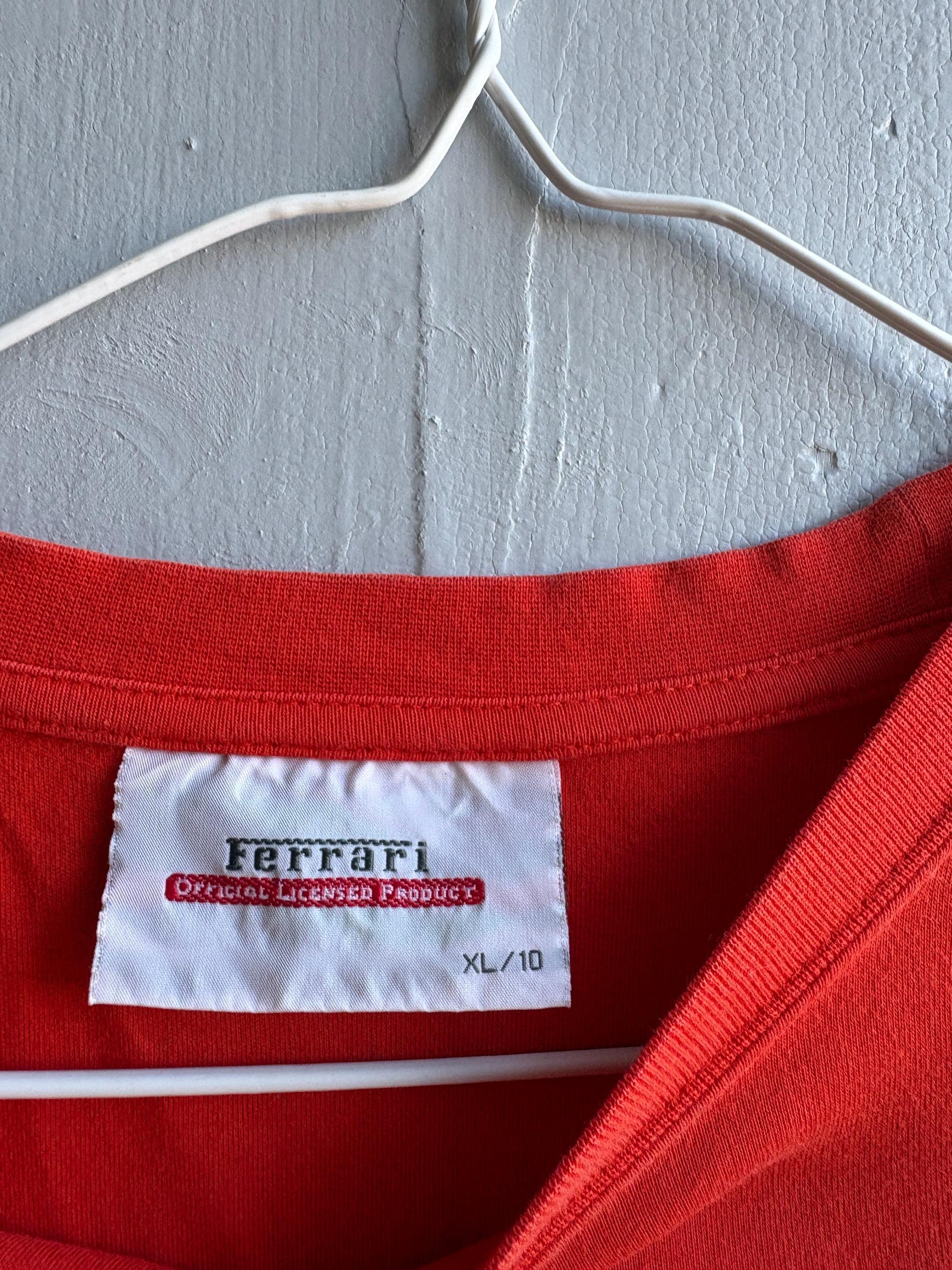Vintage Ferrari Embroidered Kids Tee — additional view 8