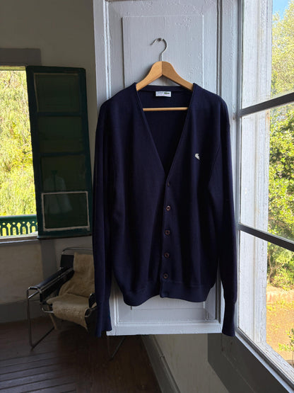 Vintage Dark Navy 80s Jumper — back view