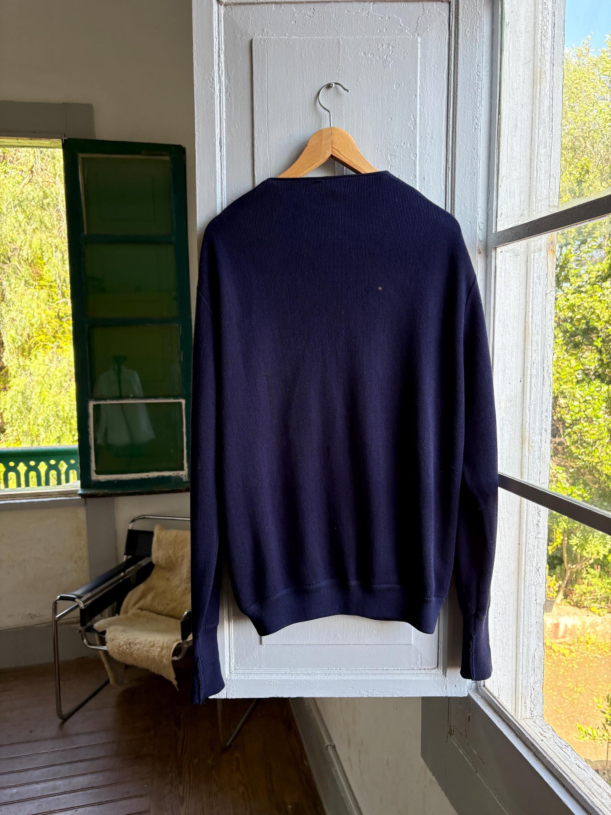 Vintage Dark Navy 80s Jumper — additional view 7