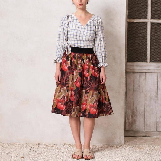 Retro Floral Women's Skirt