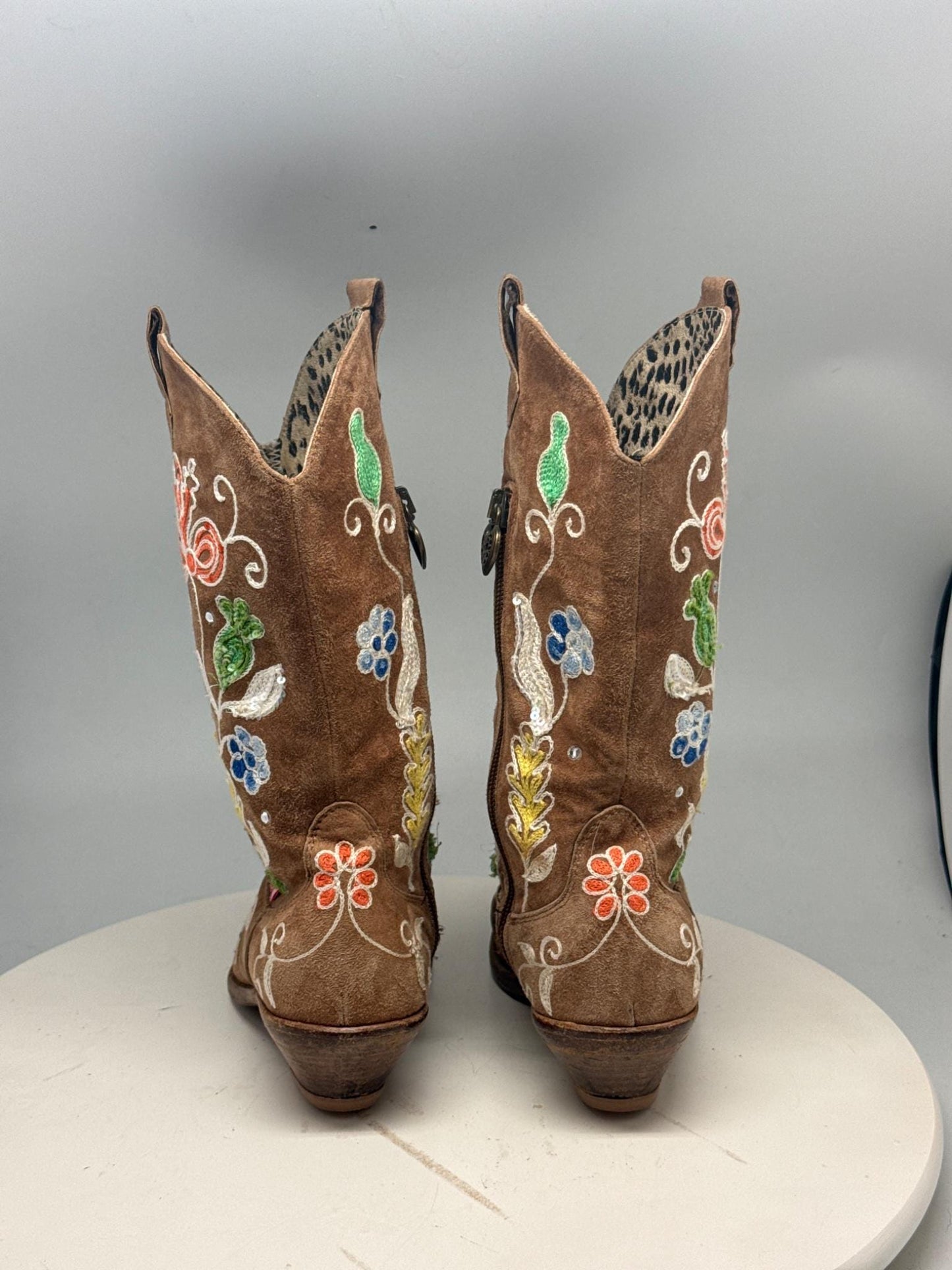 Roberto Cavalli Kids Brown Leather Boots — additional view 6