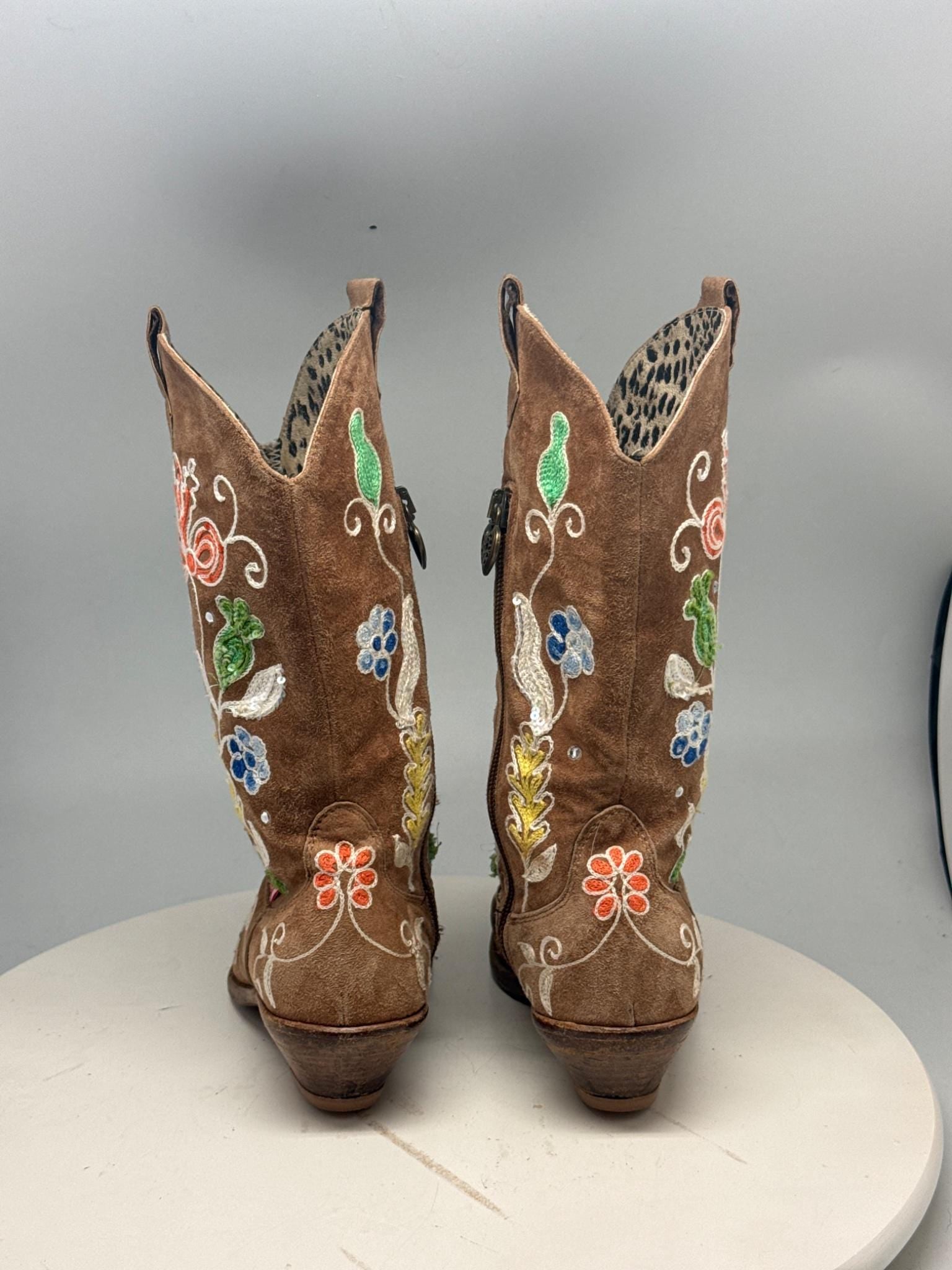 Roberto Cavalli Kids Brown Leather Boots — additional view 6