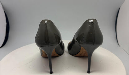Olive Green Leather Heels by Jimmy Choo — additional view 5
