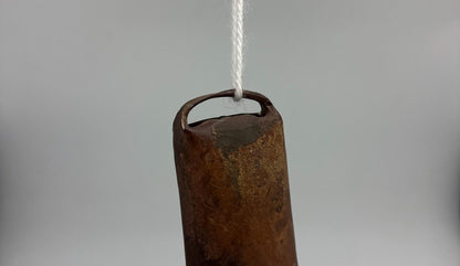 Antique Rustic Shepherd Goat Bell — back view