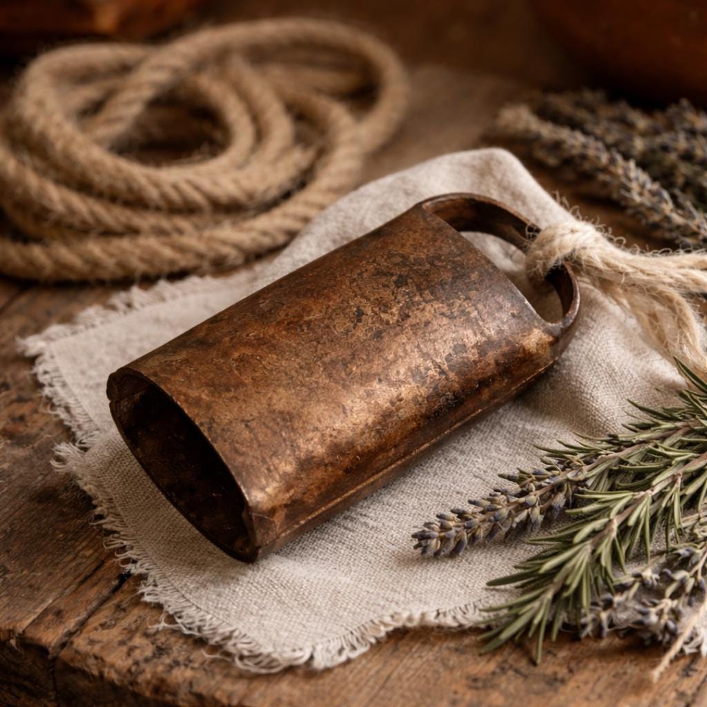 Antique Rustic Shepherd Goat Bell