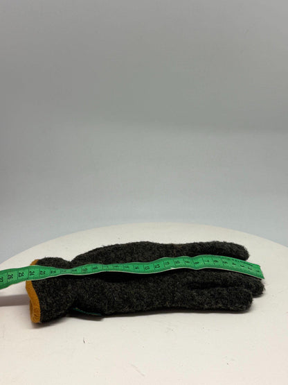 Dark Grey Wool Gloves With Rabbit Silk Blend — additional view 8