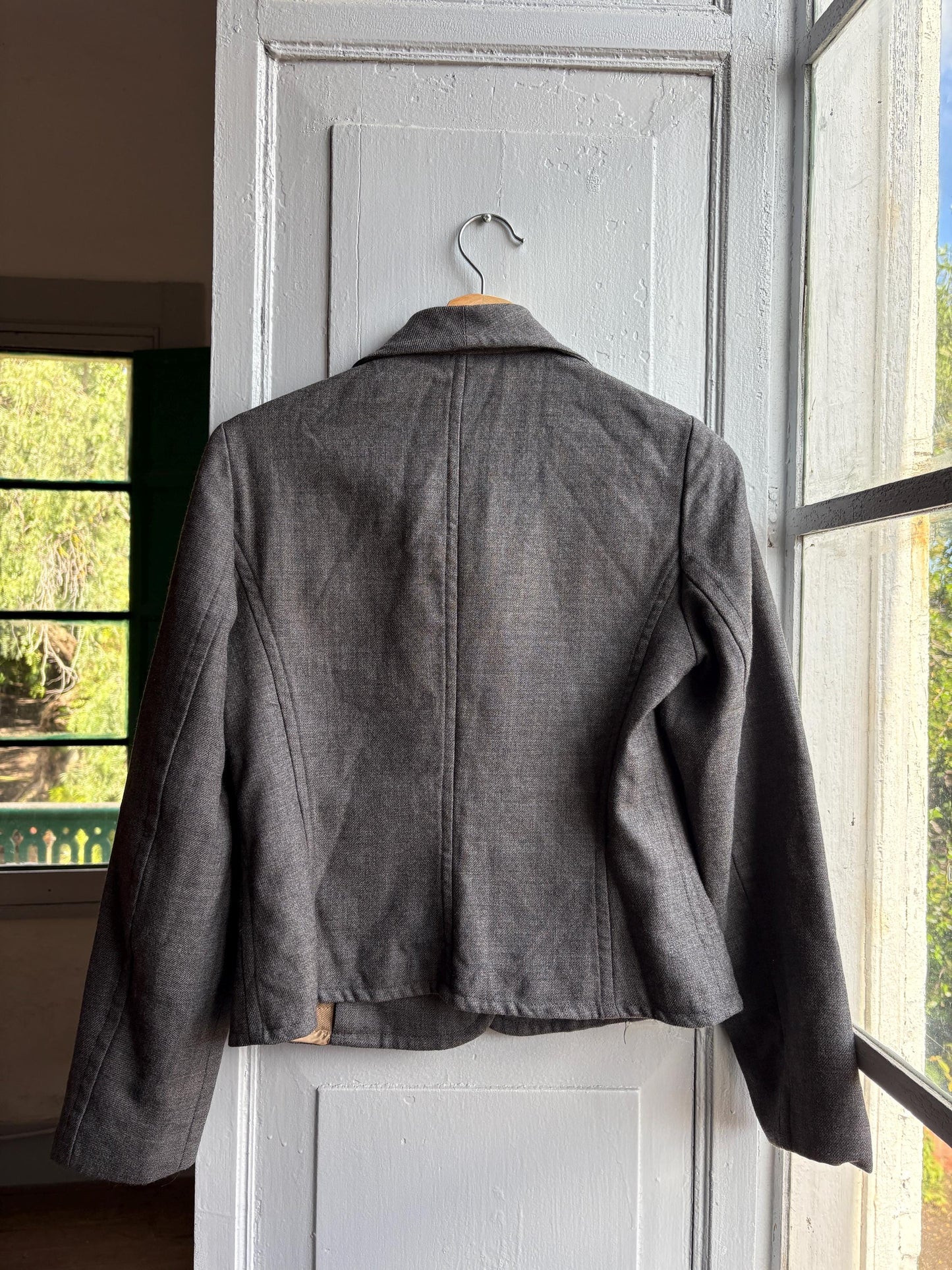 Tailored Grey Wool Blazer — additional view 7