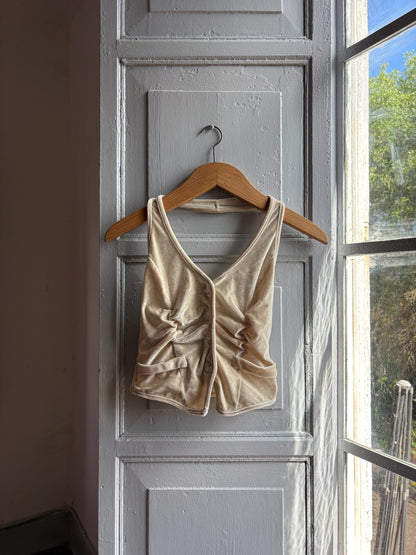 Light Beige Velvet Halter Camisole — additional view 8