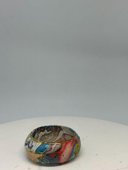 Vintage Green And Gold Snakeskin Bangles — additional view 6