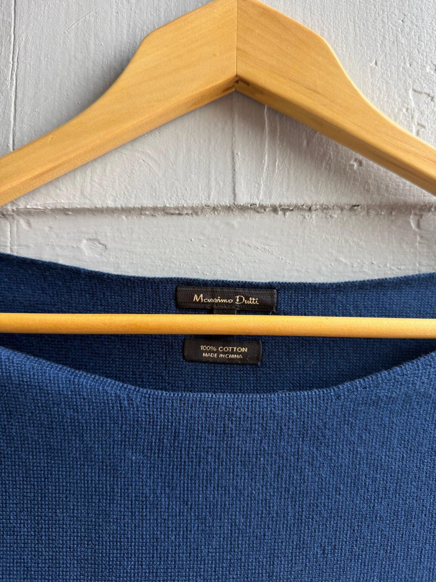 Luxe Blue Cotton Long Sleeve Top — additional view 10