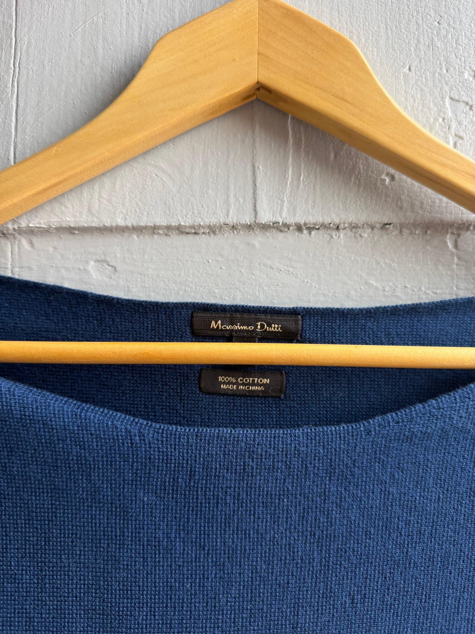 Luxe Blue Cotton Long Sleeve Top — additional view 10