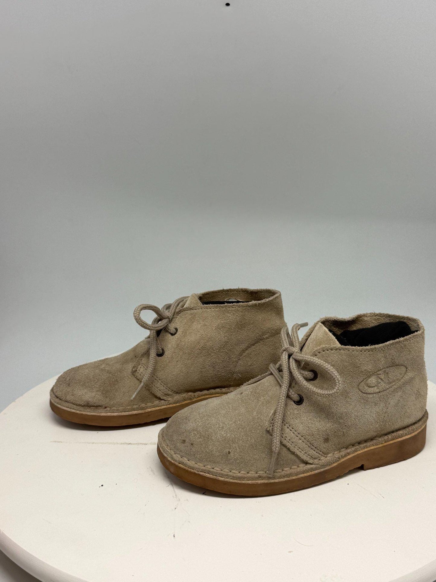 Beige Suede Ankle Boots for Kids — additional view 5