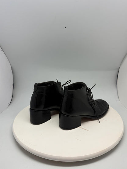 Vintage Black Leather Ankle Boots for Kids — additional view 7