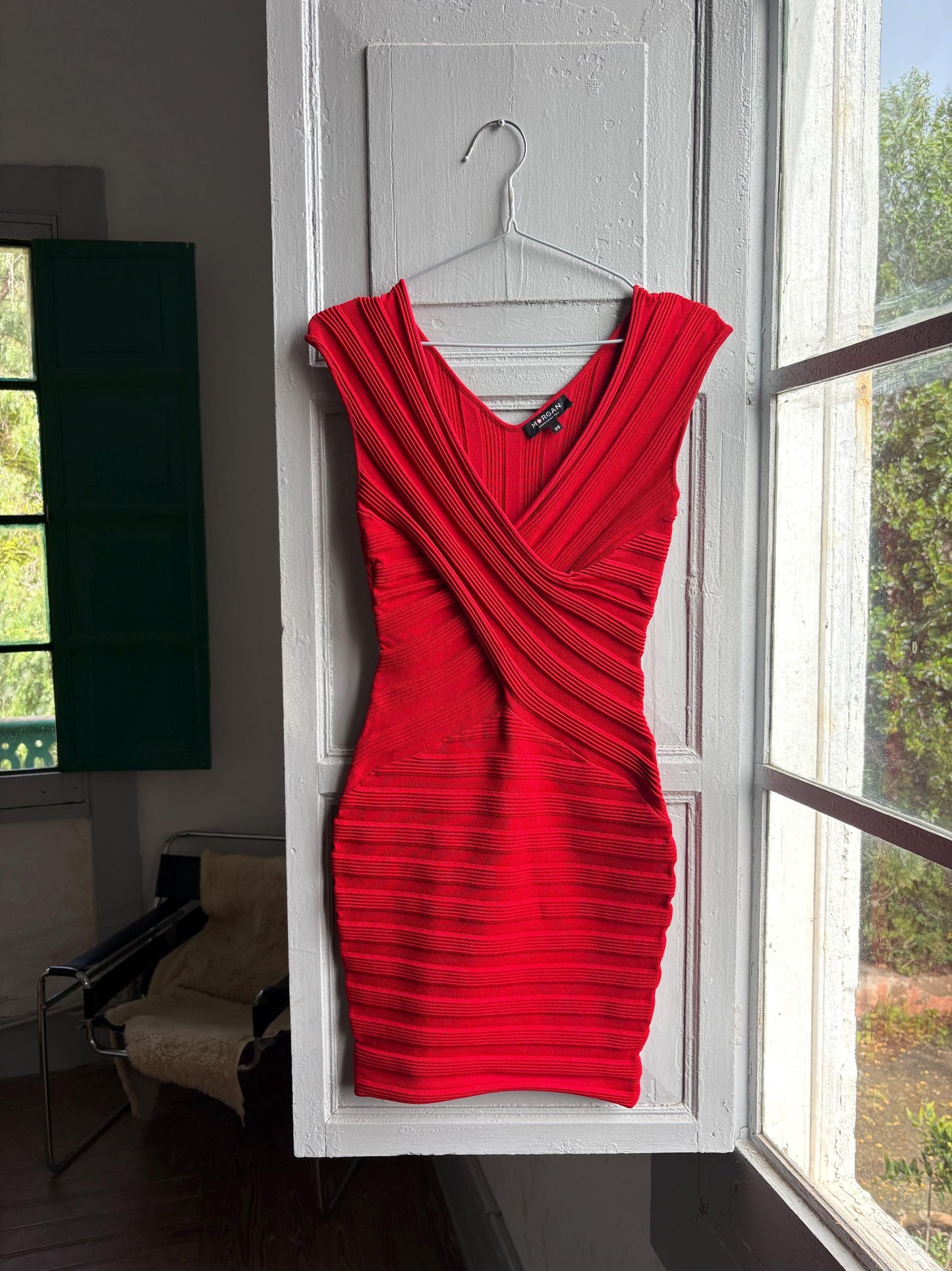 Sexy red bodycon dress, hourglass figure fit, Date night outfit, Valentines dress, XS