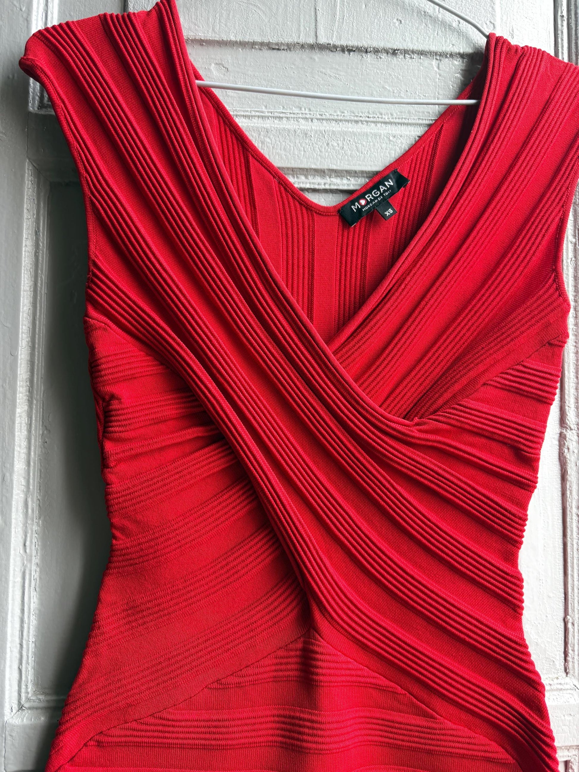 Sexy red bodycon dress, hourglass figure fit, Date night outfit, Valentines dress, XS