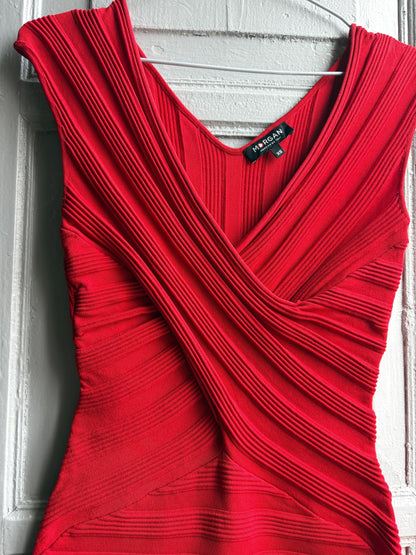 Sexy red bodycon dress, hourglass figure fit, Date night outfit, Valentines dress, XS