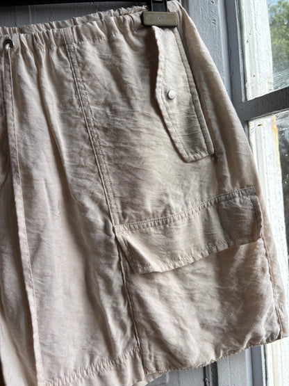 Vintage Beige Oatmeal Summer Shorts — additional view 11