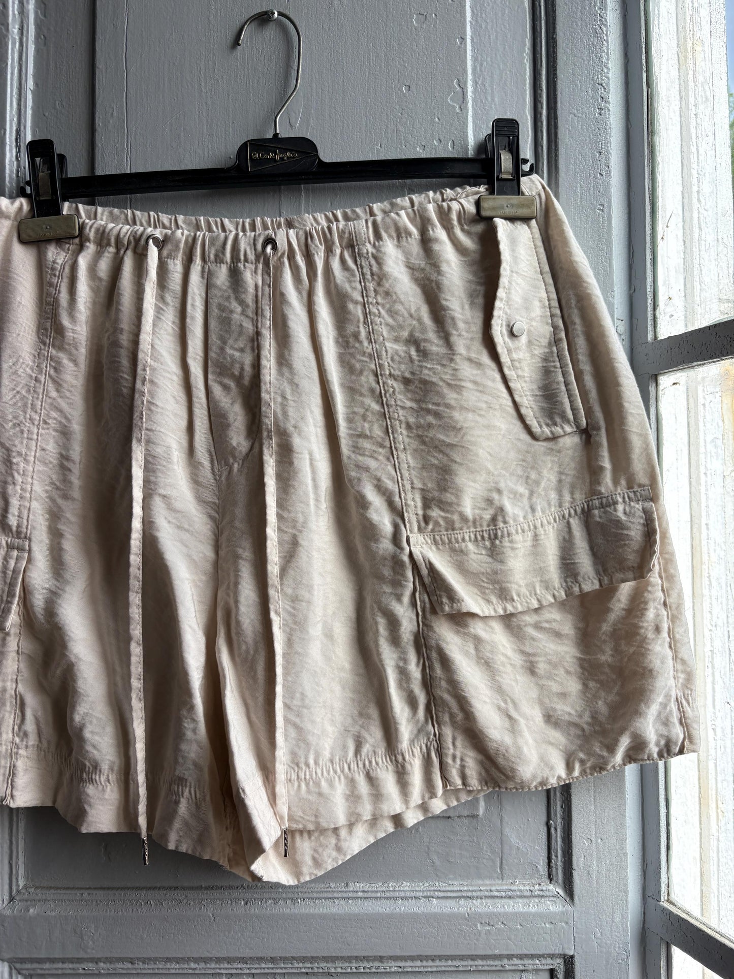 Vintage Beige Oatmeal Summer Shorts — additional view 12