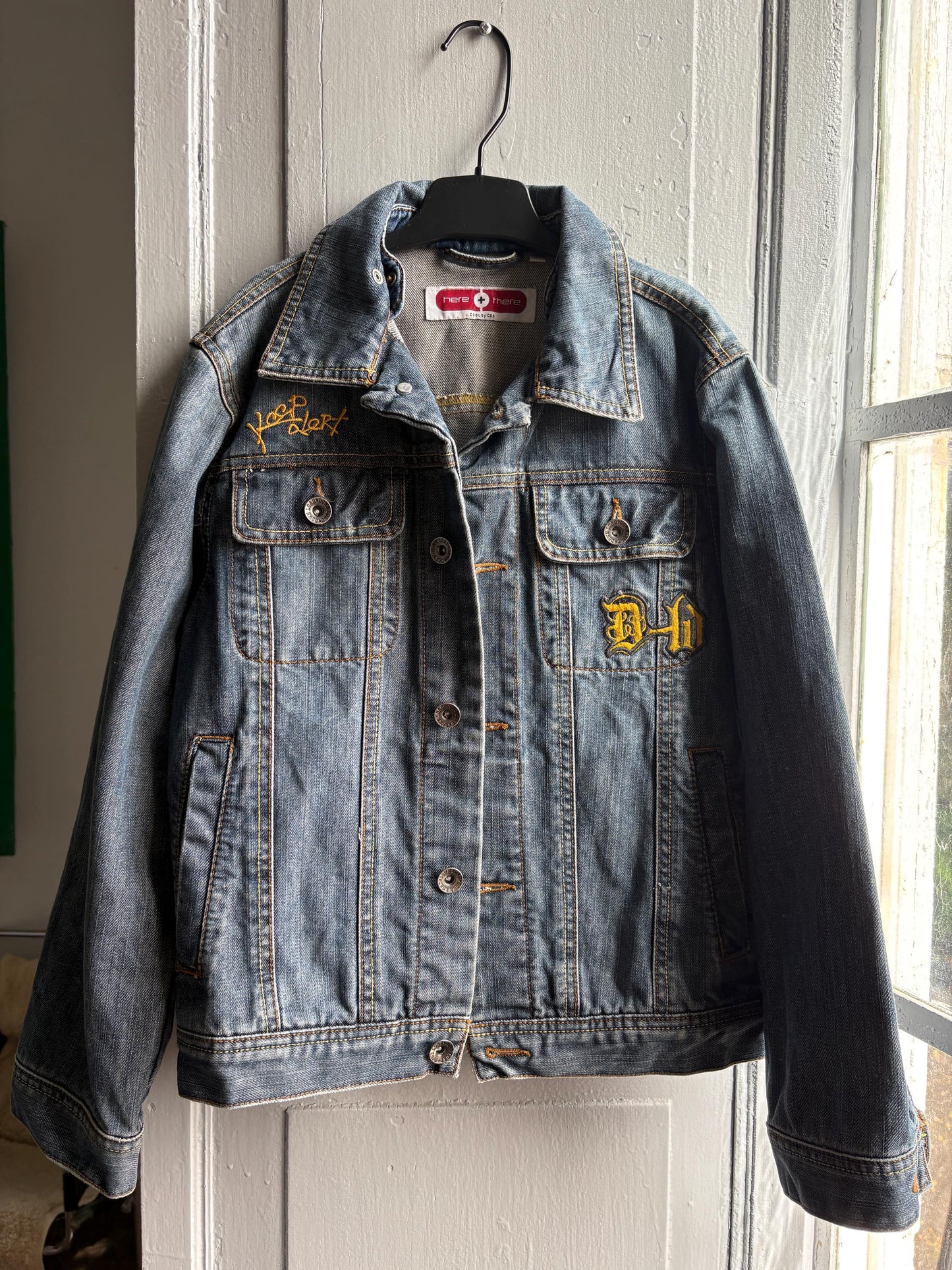 Vintage 90s Blue Denim Kids Jacket — additional view 6