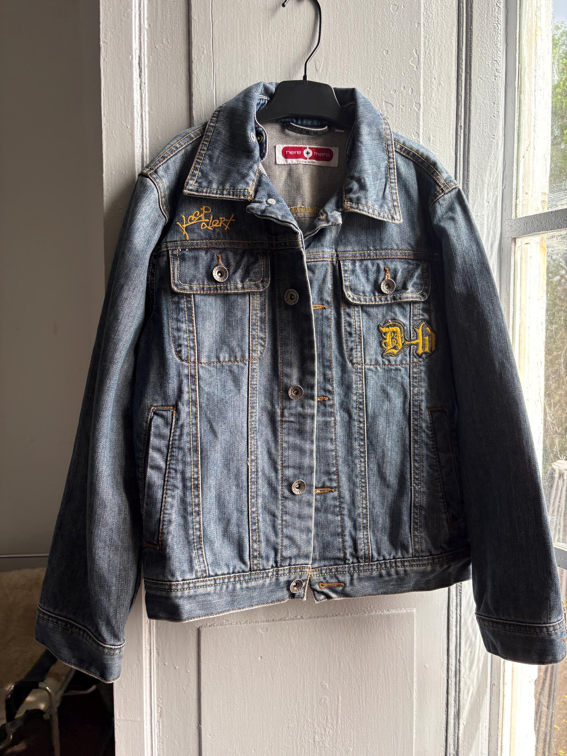 Vintage 90s Blue Denim Kids Jacket — additional view 8