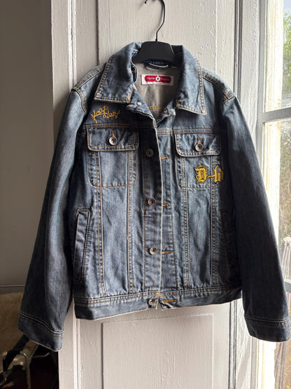 Vintage 90s Blue Denim Kids Jacket — additional view 8