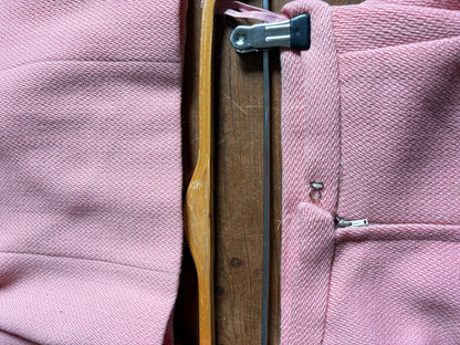 Vintage pink pure wool suit, 2-piece set, size S