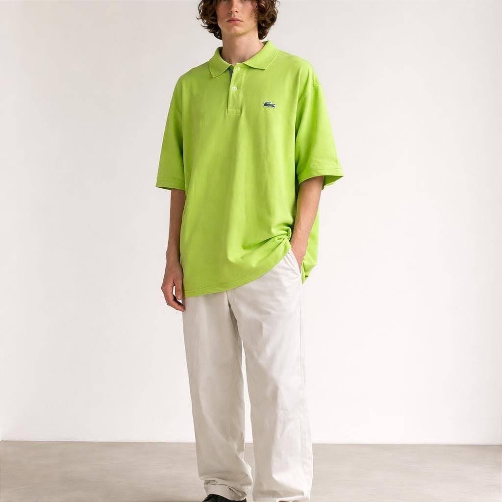 Vintage Burberrys Bright Green Polo Shirt