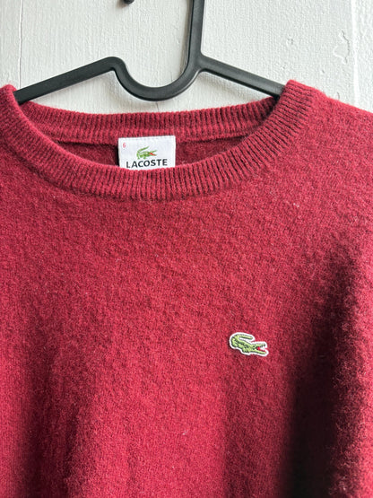 Vintage Burgundy Lambswool Crew Neck Pullover — additional view 12