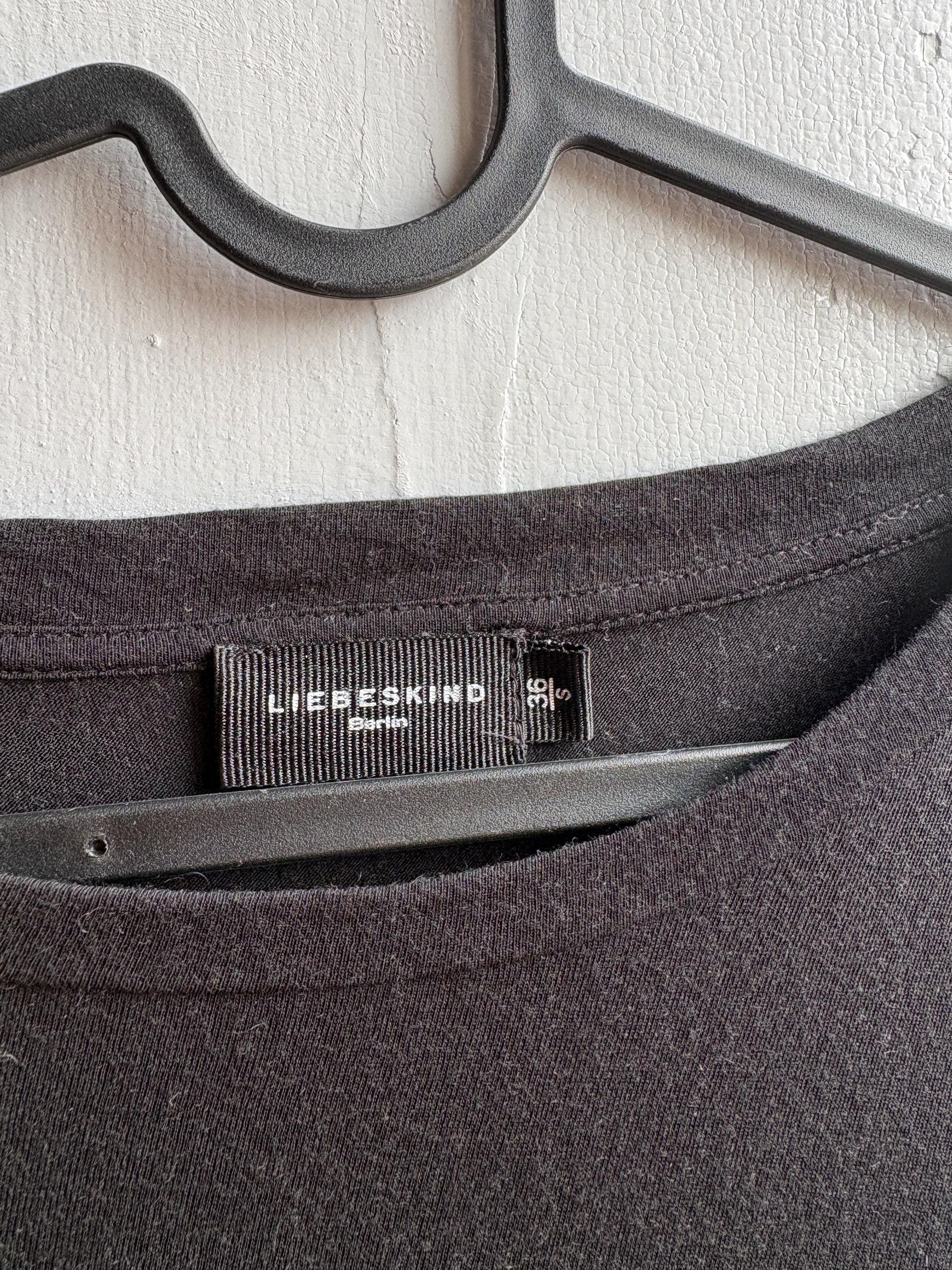 Liebeskind Black Micromodal Cashmere Top — additional view 5