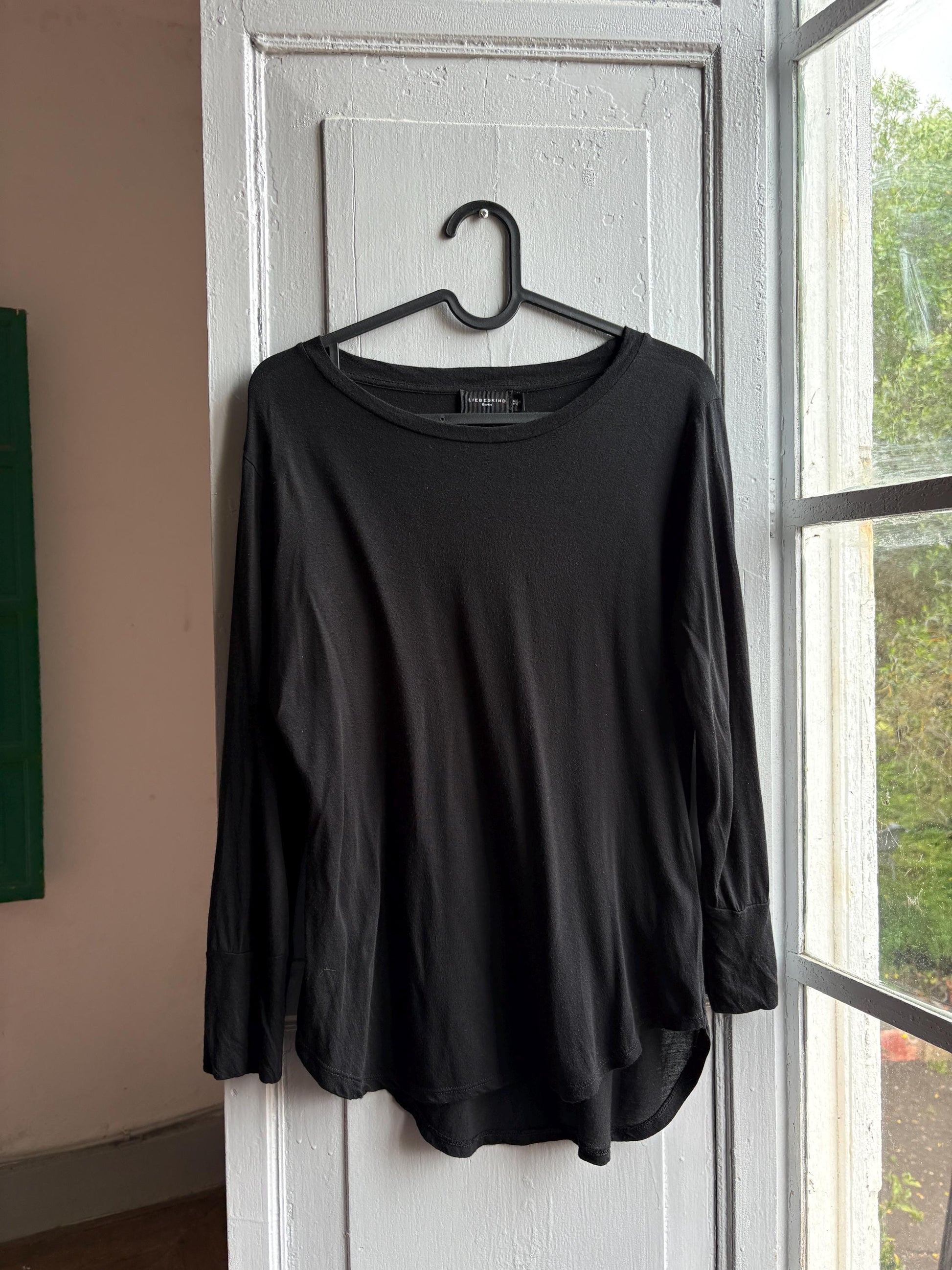 Liebeskind Black Micromodal Cashmere Top — additional view 9