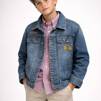 Vintage 90s Blue Denim Kids Jacket