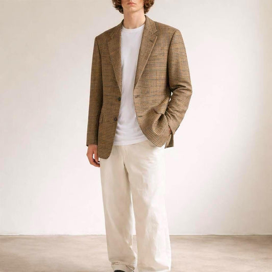 Vintage Tartan Blazer for Light Academia
