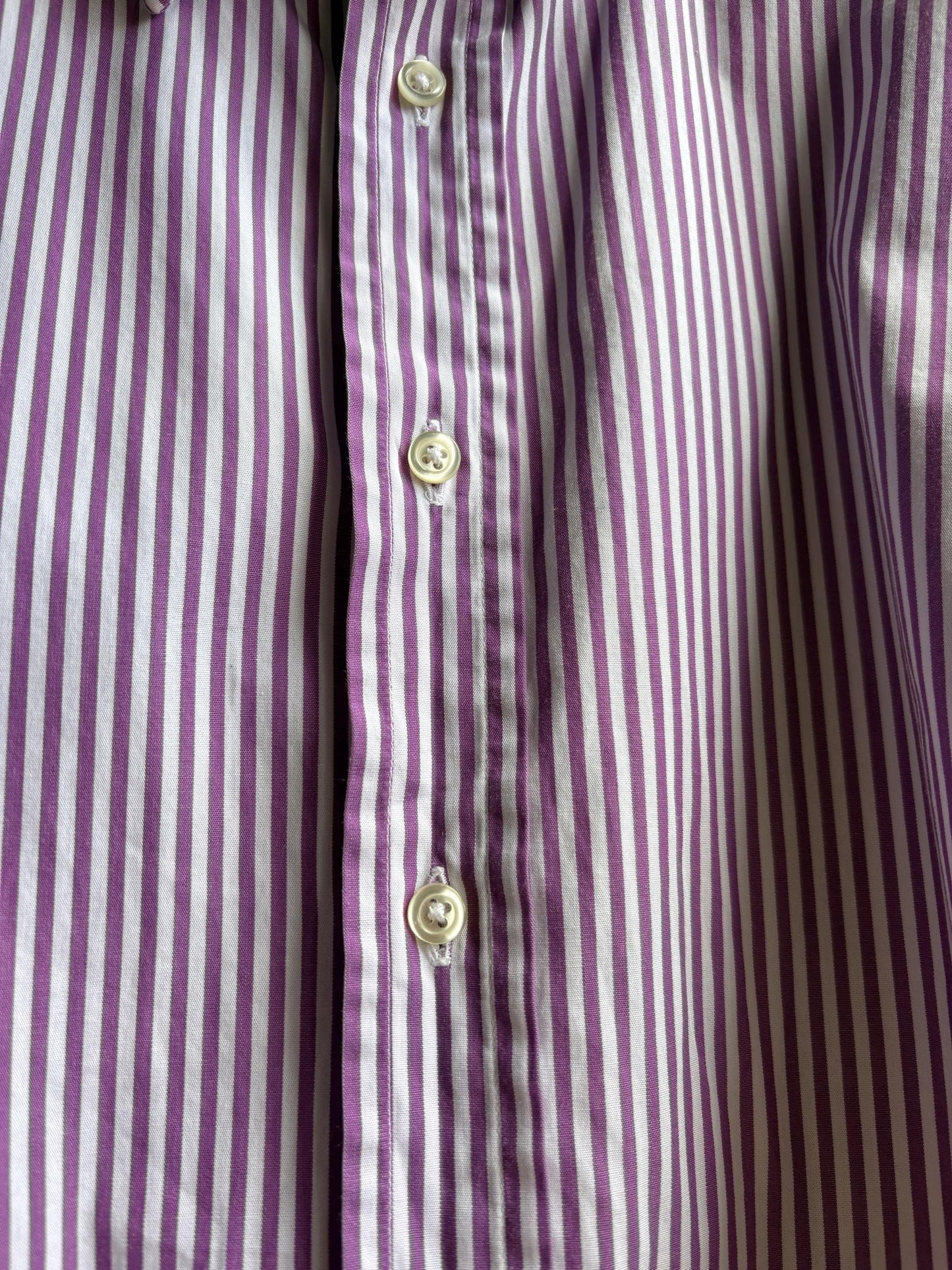 Purple Striped Button-Up Shirt by Purificación García — additional view 6