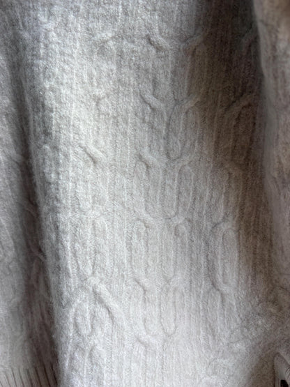 Off-White Cable Knit Wool Jumper for Girls — additional view 7