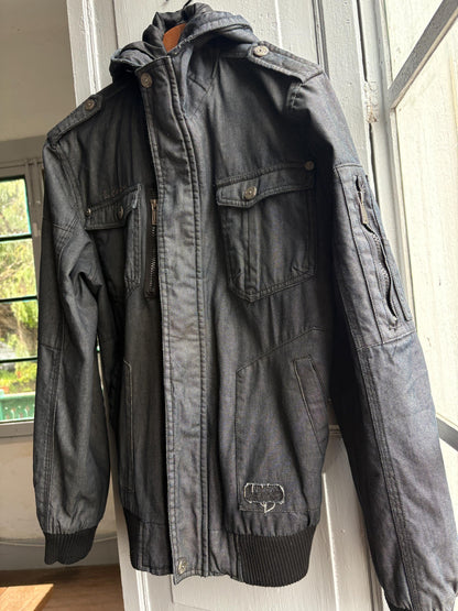 Dark Grey Hooded Men's Jacket — additional view 8