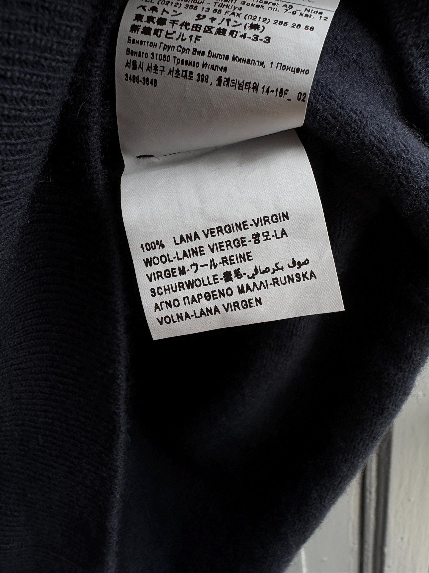 Navy Merino Wool Dark Academia Waistcoat — additional view 13