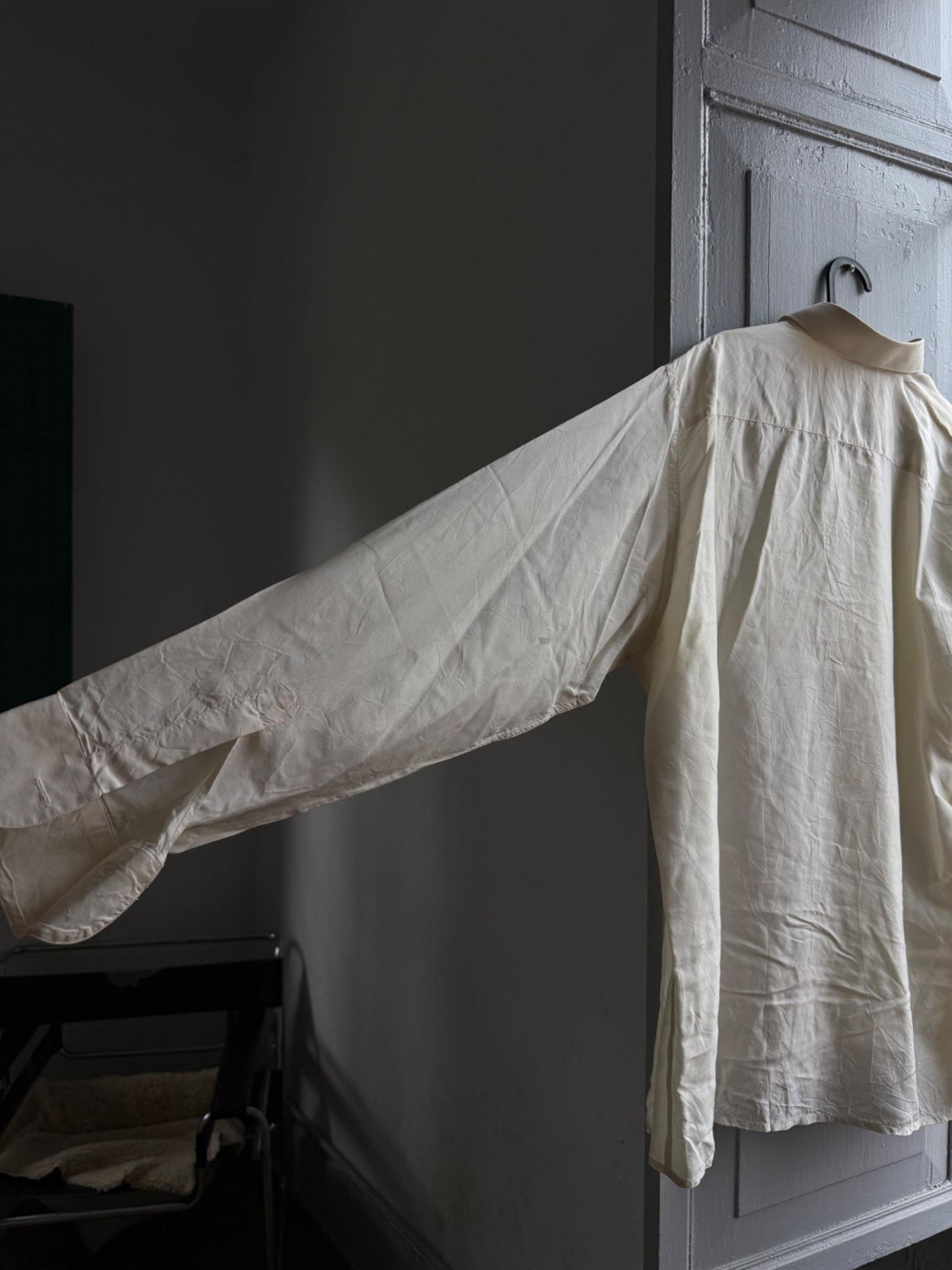 Vintage Italian Luxe Silk Button Up Shirt — additional view 6
