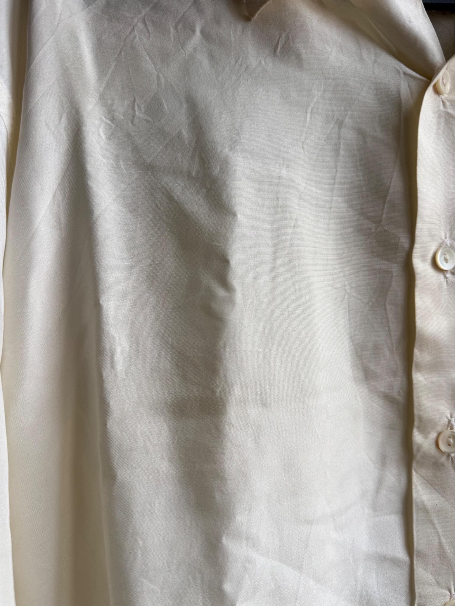Vintage Italian Luxe Silk Button Up Shirt — additional view 8