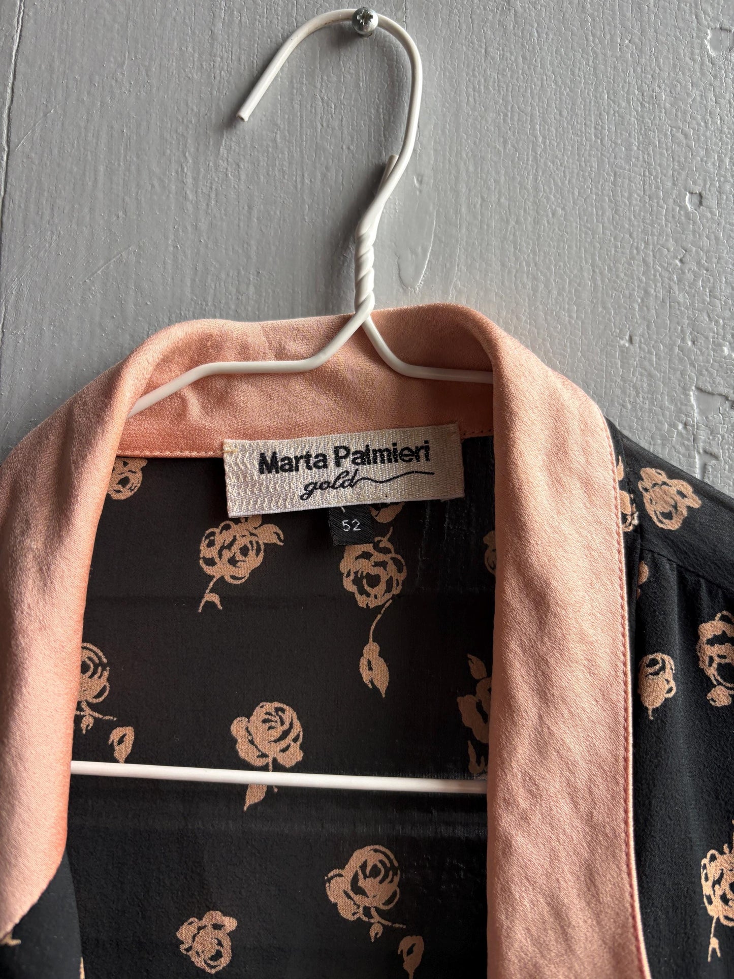 Vintage Silk Floral Ruffle Blouse — additional view 9