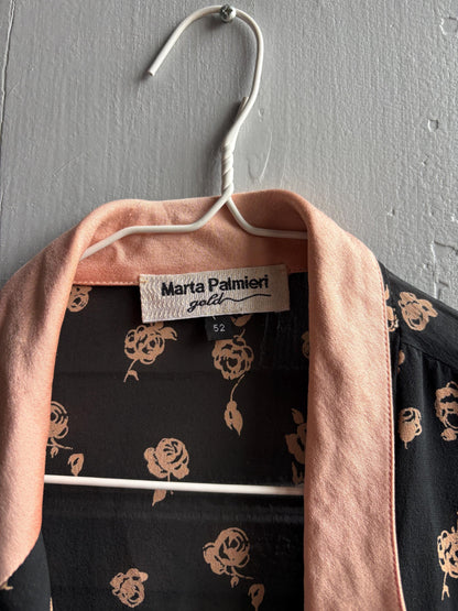 Vintage Silk Floral Ruffle Blouse — additional view 9