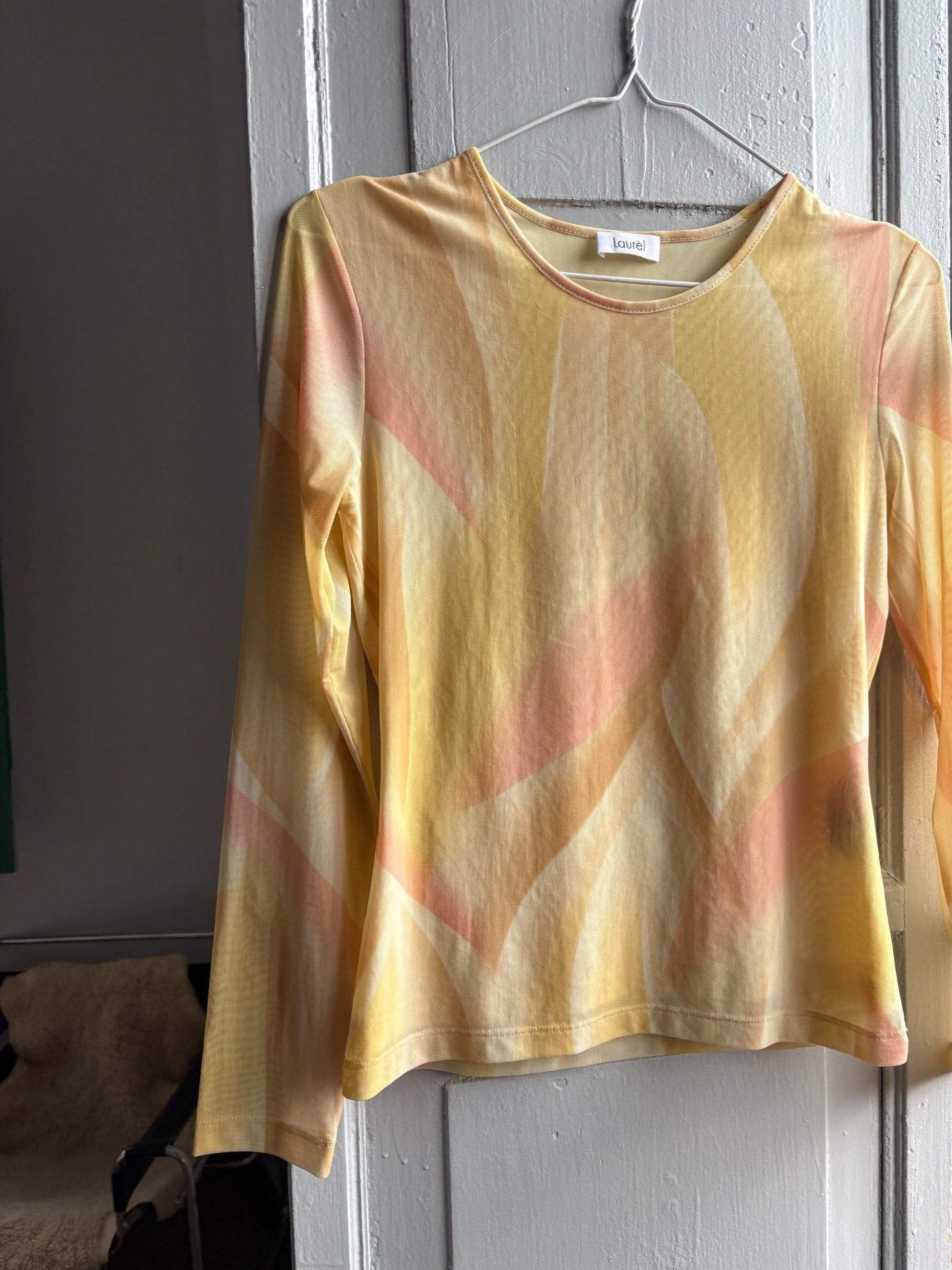 Laurèl Multicolored Sheer Net Top — additional view 10