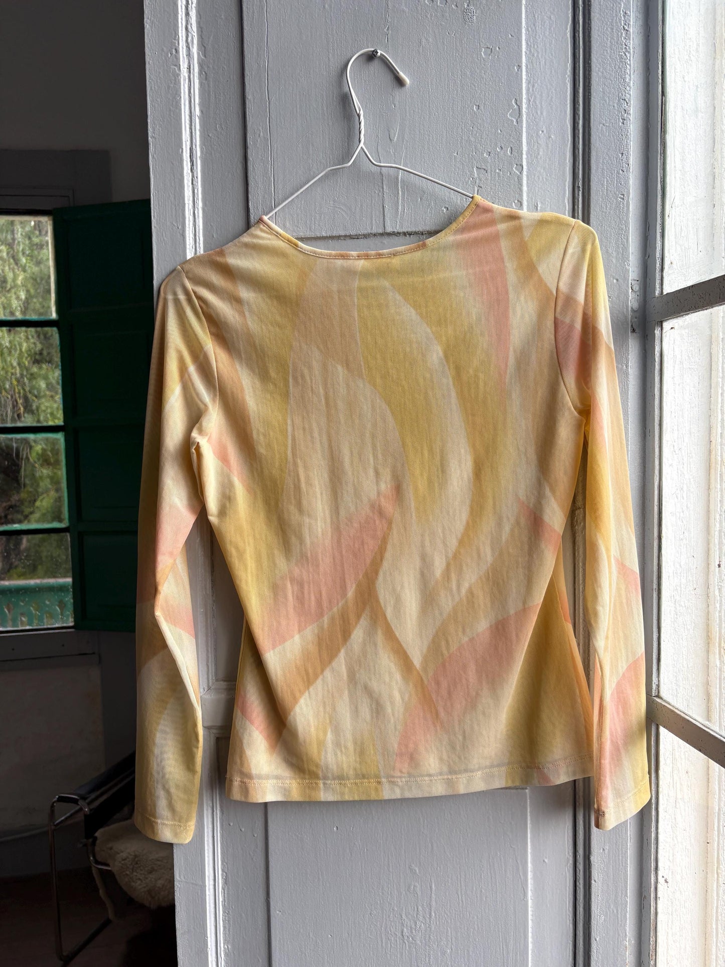 Laurèl Multicolored Sheer Net Top — additional view 5