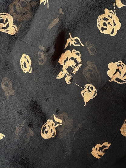 Vintage Silk Floral Ruffle Blouse — additional view 19