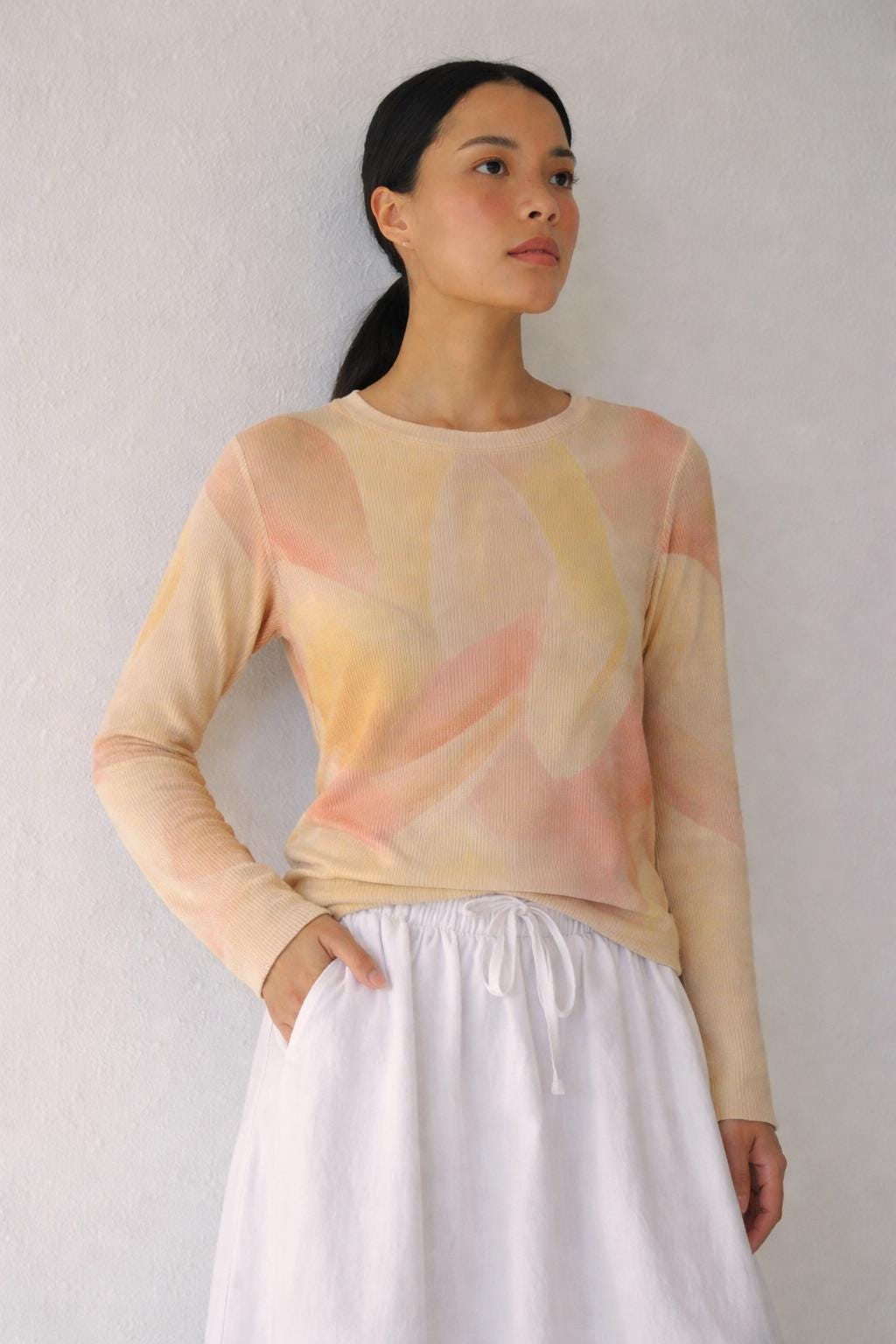 Laurèl Multicolored Sheer Net Top