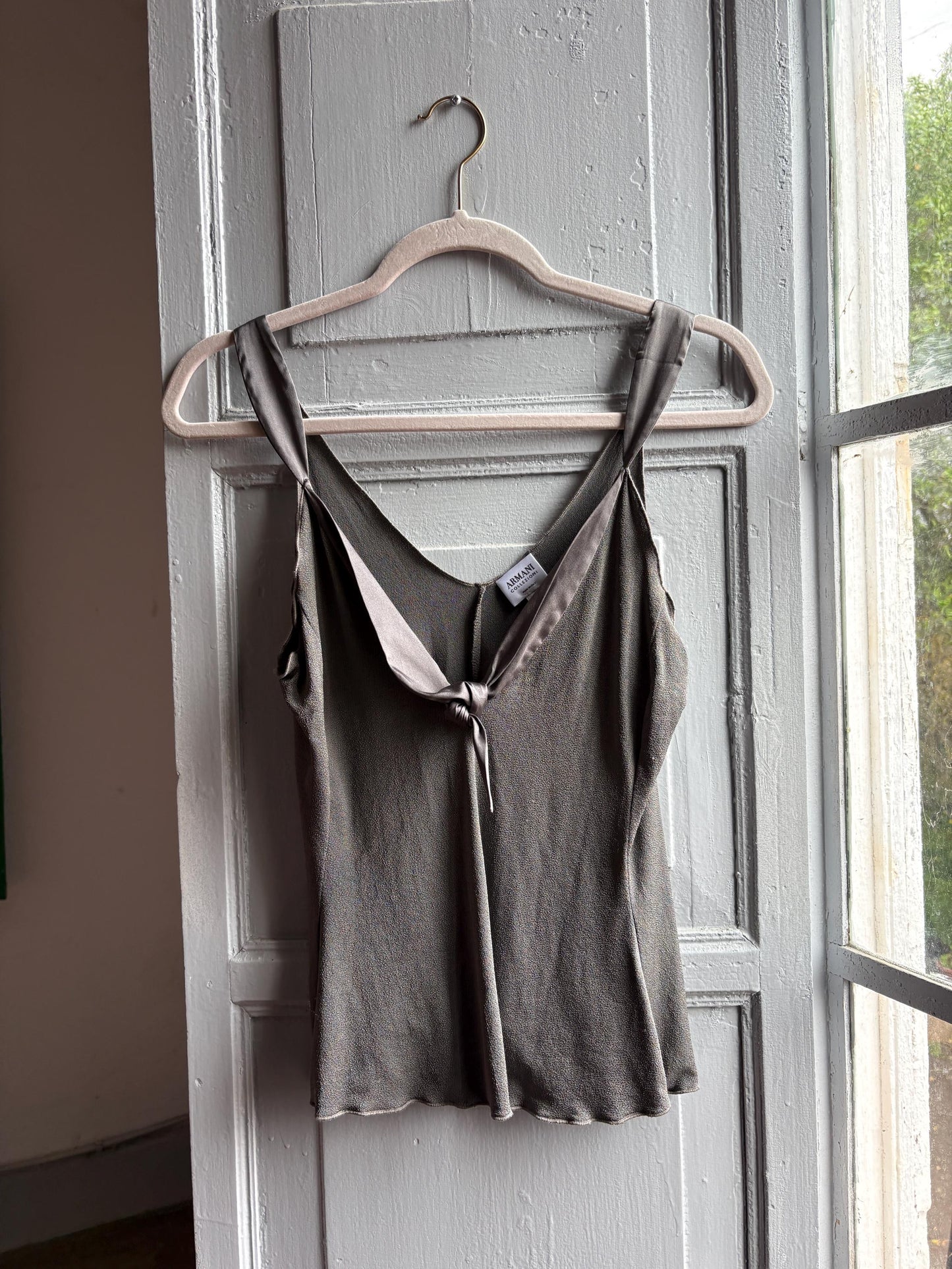 Charcoal Camisole With Tie Front — additional view 9