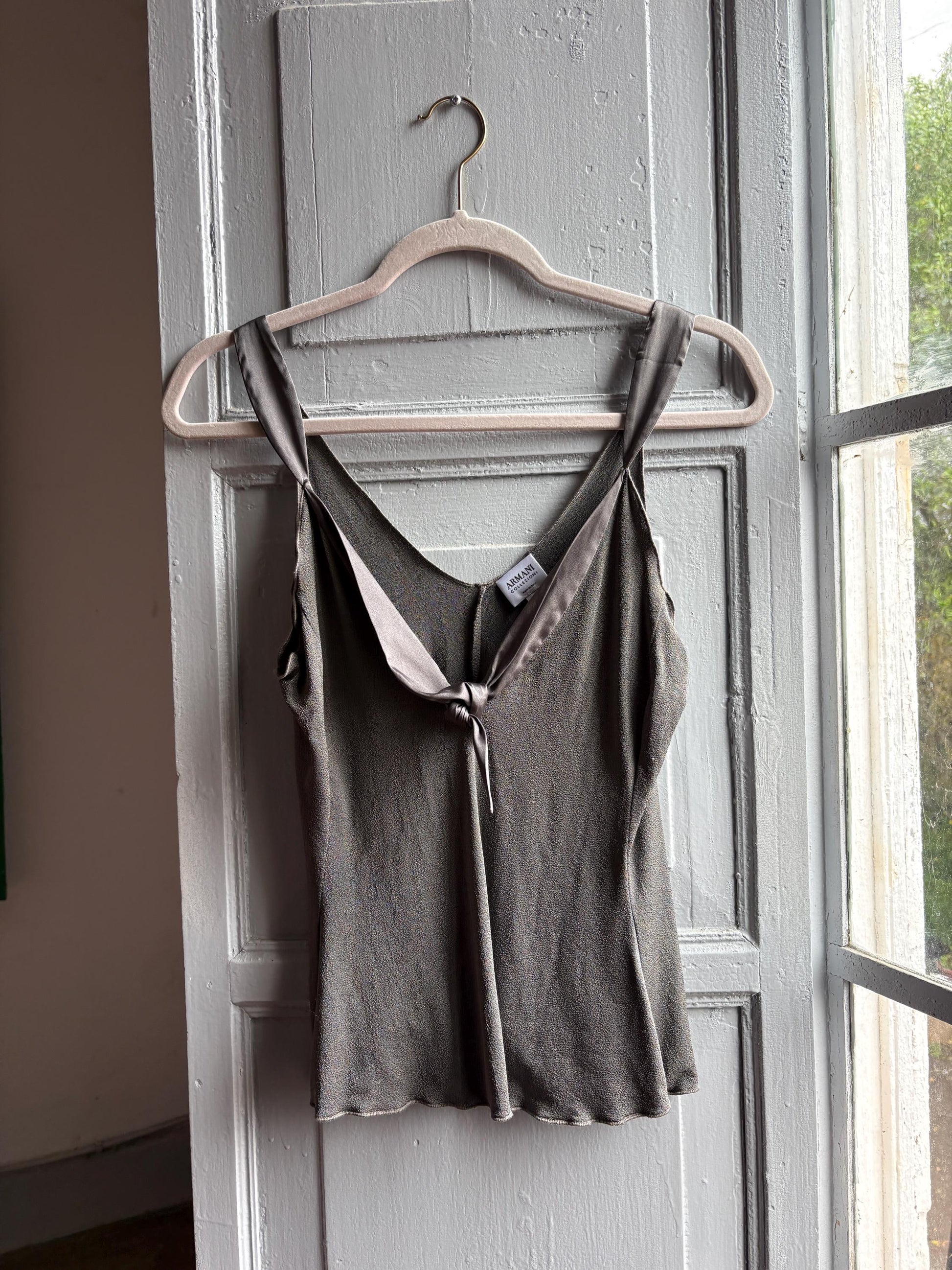 Charcoal Camisole With Tie Front — additional view 9