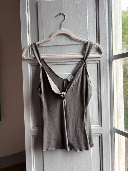 Charcoal Camisole With Tie Front — additional view 9