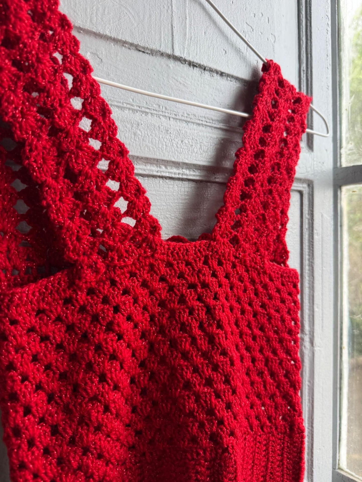 Sailor-Themed Red Crochet Top — additional view 6