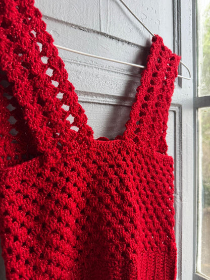 Sailor-Themed Red Crochet Top — additional view 6