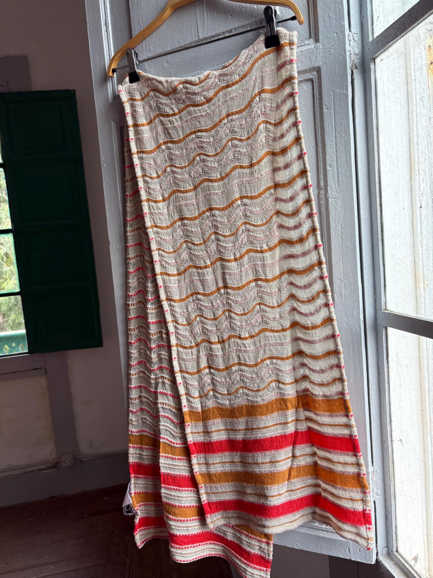Vintage M Missoni Wool Blend Zigzag Scarf — additional view 12